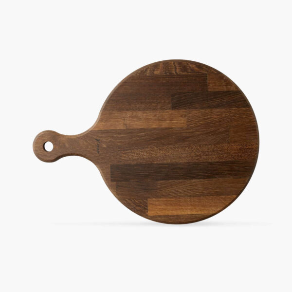 By Brorson Pizzabræt Ø 40 cm - Røget Egetræ